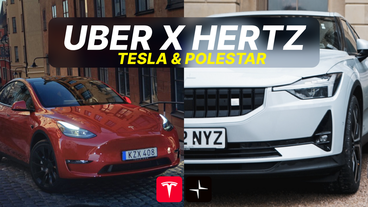 Uber Drivers Can Rent A Hertz Polestar or Tesla in Europe