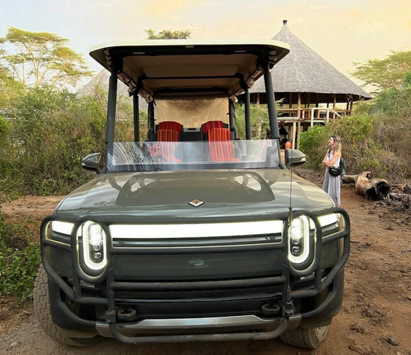 The Ultimate Adventure Vehicle: Rivian R1T Pickup Converted to Open-Air Safari in Africa