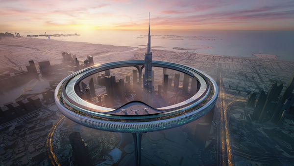 The Future of Urban Living: ZN Era's Vision Elevated Metropolis Loop Around the Burj Khalifa