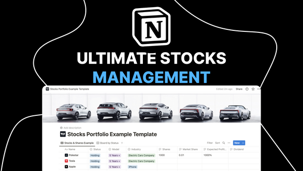 The Ultimate Free Notion Stocks & Shares Portfolio Finance Tracker